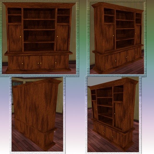 Dark Oak Cabinet. Mesh