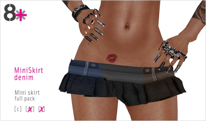 8+ // Clothes - Mini Skirt Denim