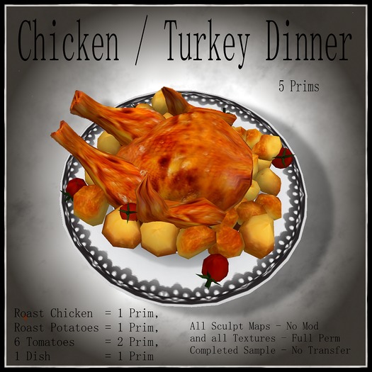 Chicken /Turkey Dinner- BOXED