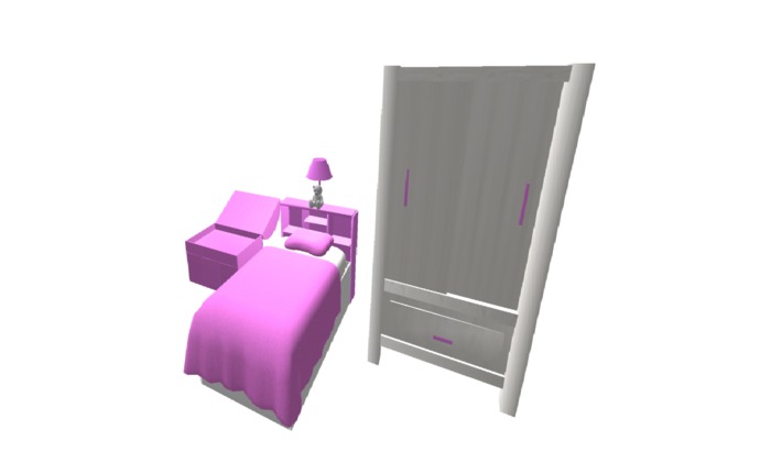 [ TL ] FURNITURE BedroomLitle GIrlKid (BOX)