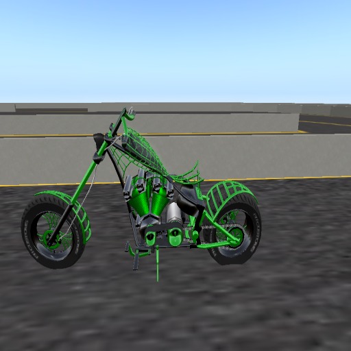 FH Custom's " Web Bike" Green/Black Boxed