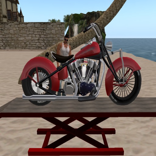 FH Custom's "47 Knucklehead Red" Boxed