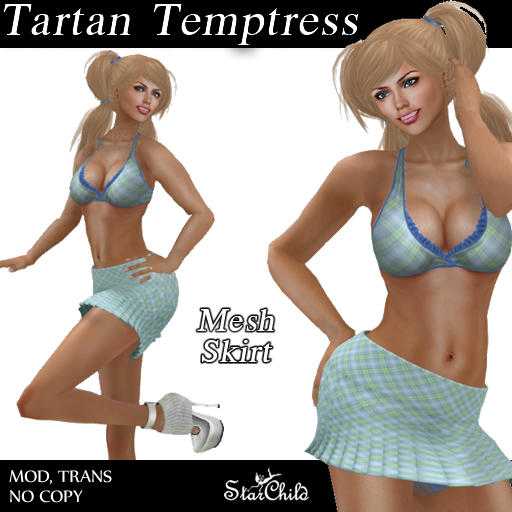 Tartan Mini Skirt MINT