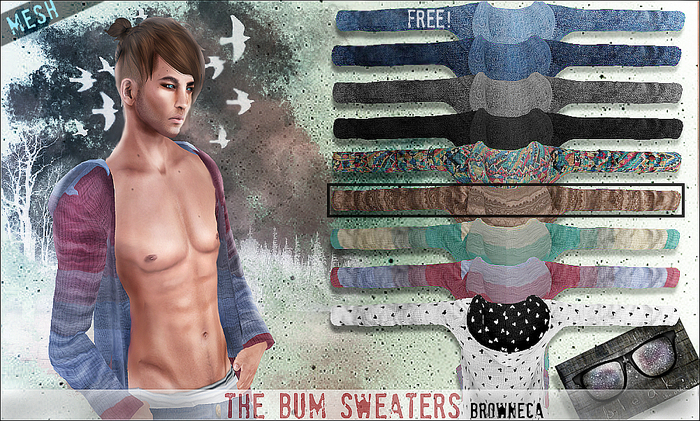bleak .The Bum Sweater -Browneca