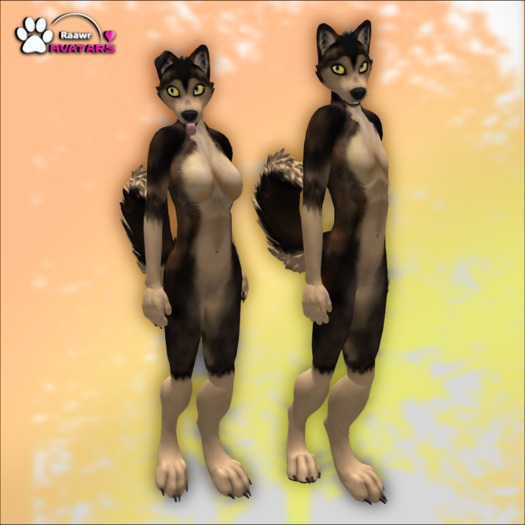 Raawr Avatars Husky: Color - Golden Brown