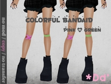 *Dd' Bandaid +pink x green+