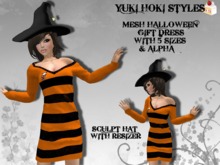 YHS Mesh Halloween Dress & Hat Gift