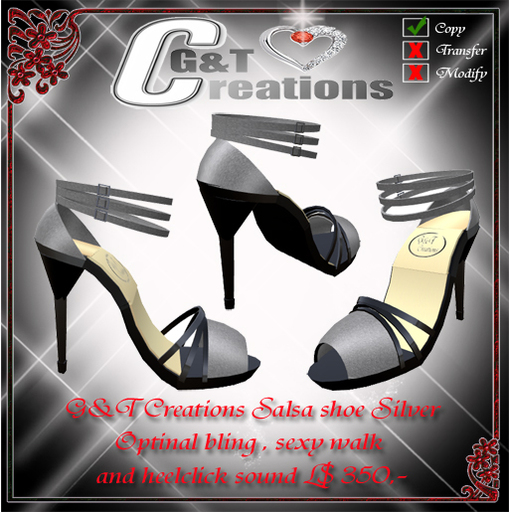 G&T Salsa Shoe Silver