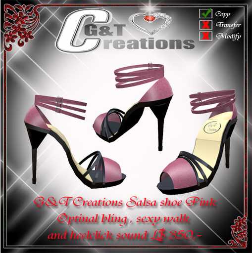 G&T Salsa Shoe Pink
