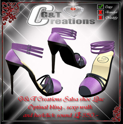 G&T Salsa Shoe Lilac