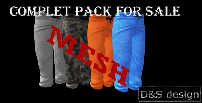 D&S design mesh pack pants
