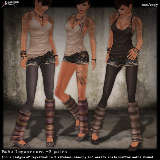 *League* Boho Legwarmers