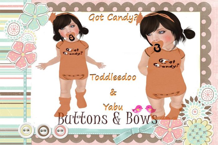 ~Buttons & Bows~ Got Candy? Onesie TD & Yabu