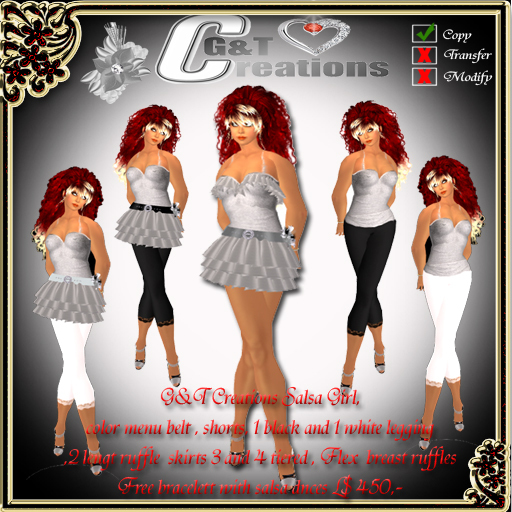 G&T Creations Salsa Girl Silver