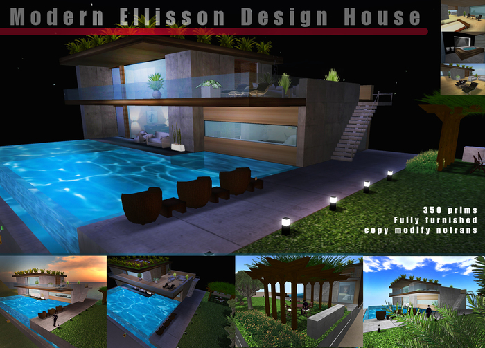 Second Life Marketplace - Modern Ellisson design house (PROMO price)