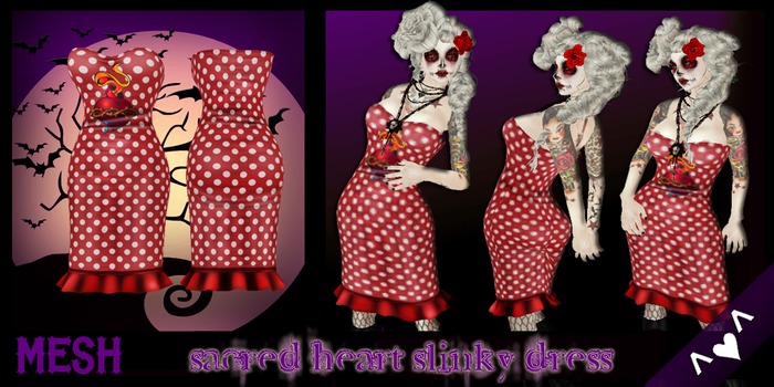 ^v^DRBC^v^ Sacred Heart Slinky Dress