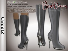 Bootgasm Zipped Leather Boots Grey