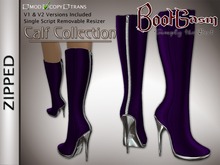 Bootgasm Zipped Leather Boots Purple