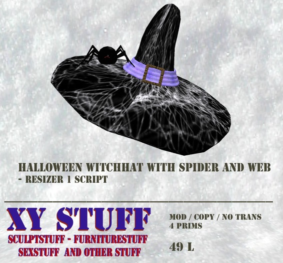 Halloween Witchhat w resizer and spider 