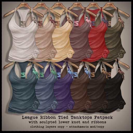 *League* Ribbon Tied Tanktop -Fatpack
