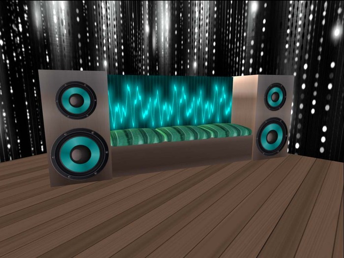 rela-X Turquoise Stereo Sofa