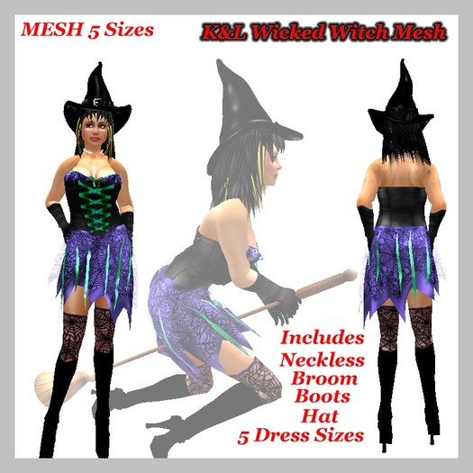 K&L Wicket Witch Mesh PurpleGreen