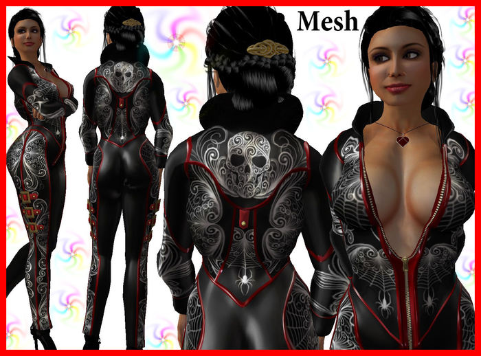 K&L Catsuit Widow Mesh Rust