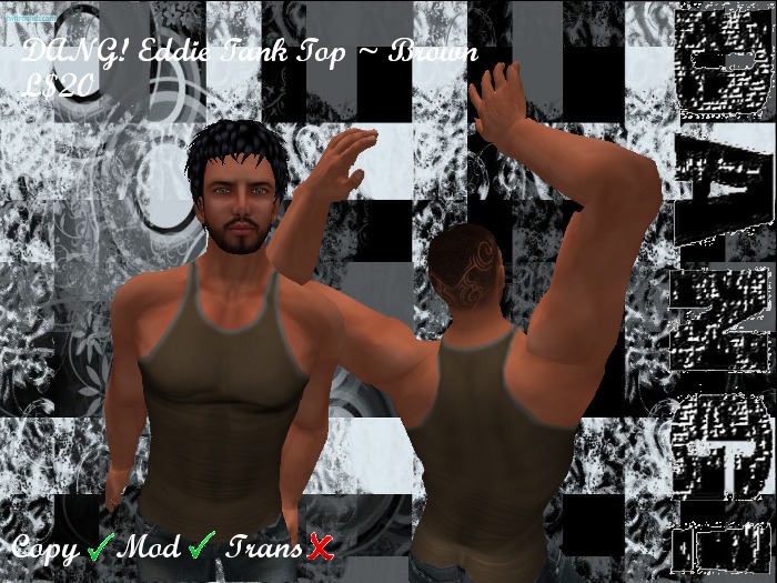 DANG! Eddie ~ Tank Top ~ Brown