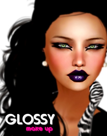.:GLOSSY:.Violet glossy lip visage