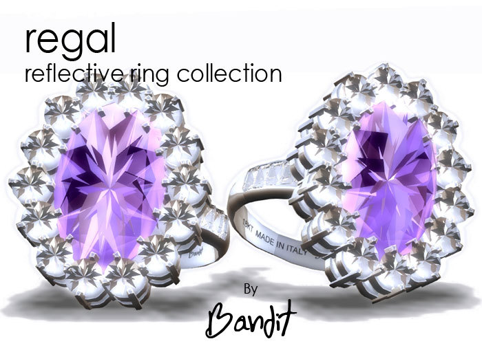 Second Life Marketplace - Full reflective Ring - Amethyst Diamond ...