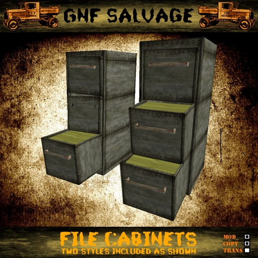 Salvaged File Cabinets - Urban Grunge