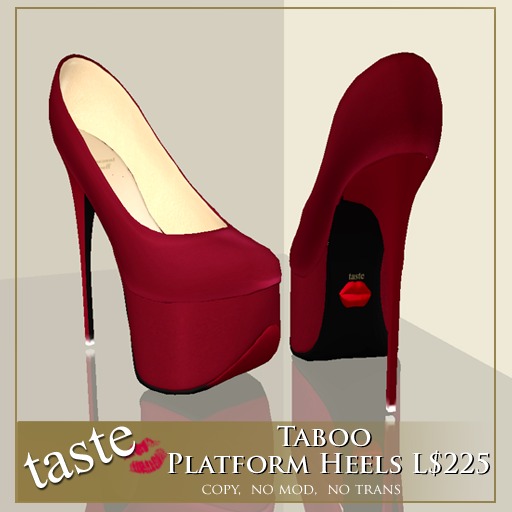 taste Taboo Platform Heels ~ Passion 
