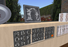 Monogram Kit from W'ily's Forge - Silver Celtic Letters on Slate Tiles