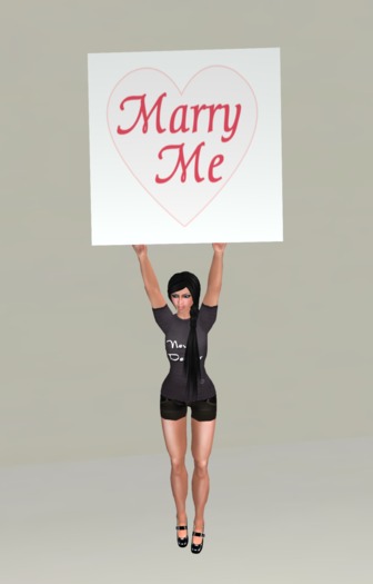 Marry Me sign