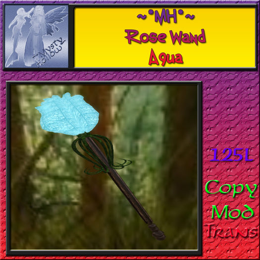 ~*MH*~ Rose Wand Aqua