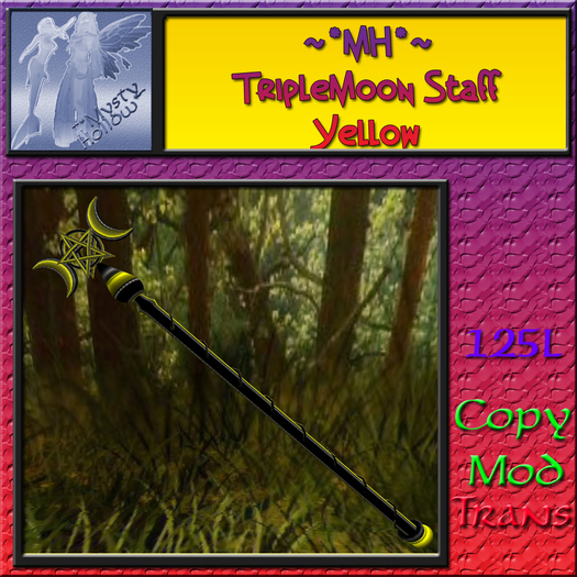 ~*MH*~ TripleMoon Staff Yellow