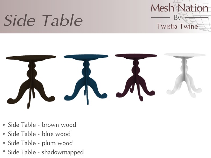 * Mesh Nation * FULL PERMISSIONS Side Table