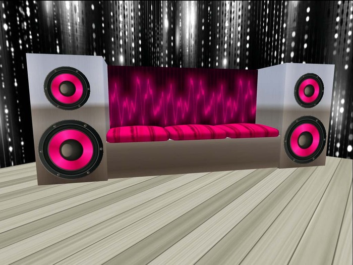 rela-X Pink Stereo Sofa