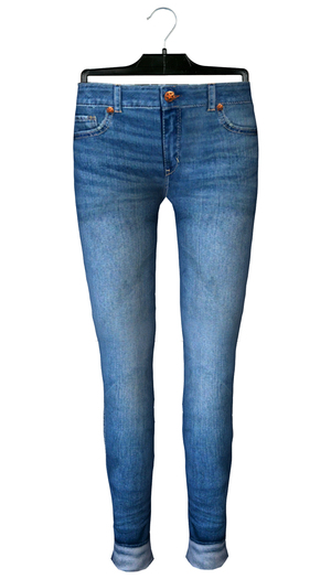 :::Podium::: Mesh skinny jeans denim #5