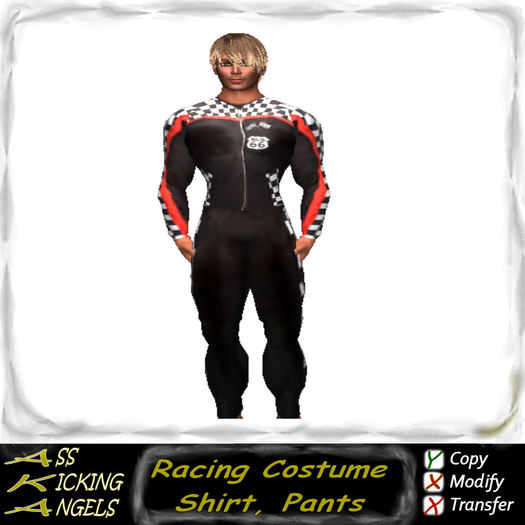 AKA Mens Racing Costume Add