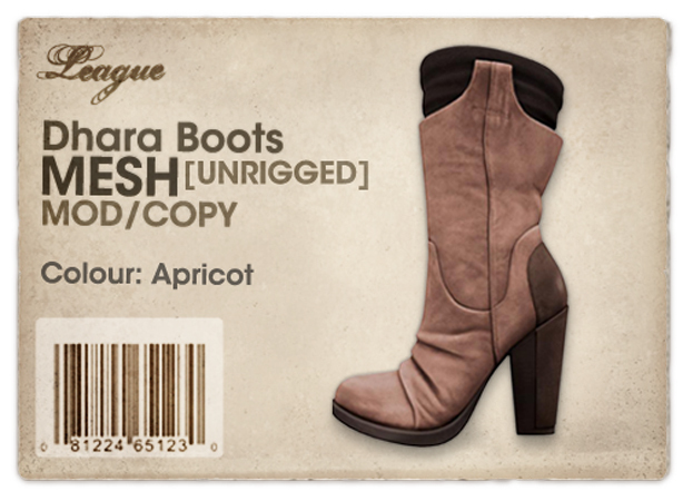 *League* Dhara Boots [MESH] -Apricot