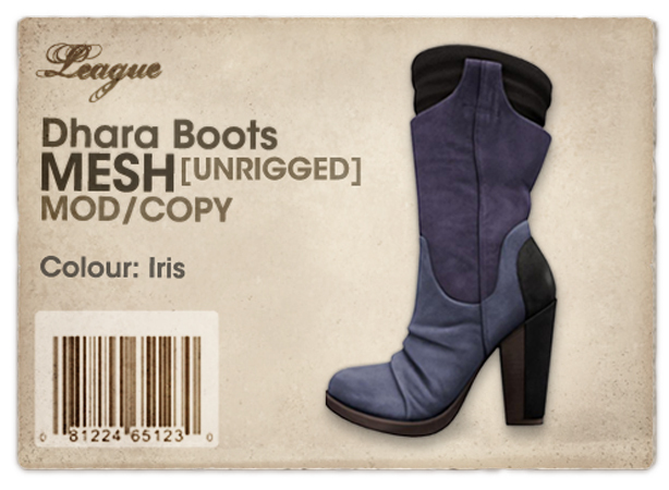 *League* Dhara Boots [MESH] -Iris