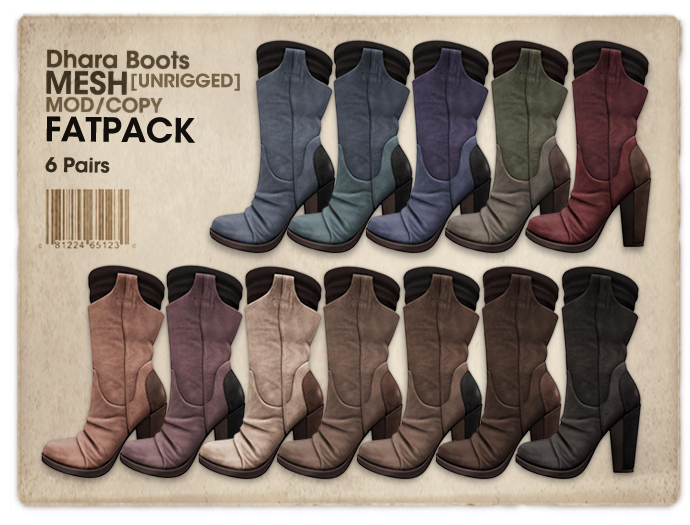 *League* Dhara Boots [MESH] -Fatpack