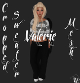 .:VE:. Valerie - Mesh Cropped Sweater - GREY