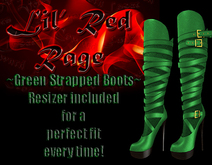 .: L.R.R :. Green Strapped Boots