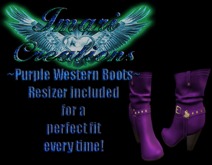 .: L.R.R :. Purple Western Boots