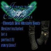 .: L.R.R :. Cheetah Skin Western Boots
