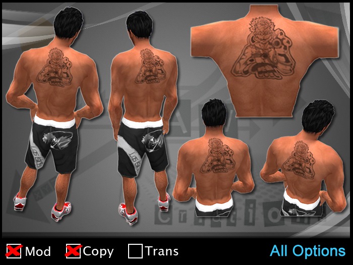 ZAW - Tattoo Jow Back Z1