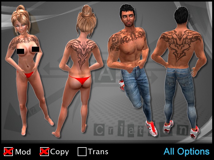 ZAW - Tattoo Tribal shoulder Z1