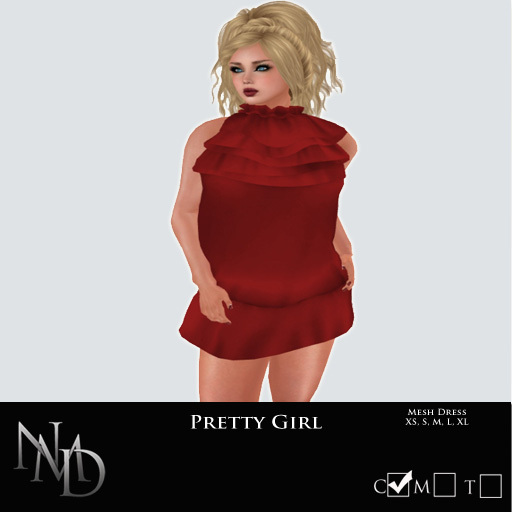 .:[NMD]:. Pretty Girl Mesh Dress Box  (Red)